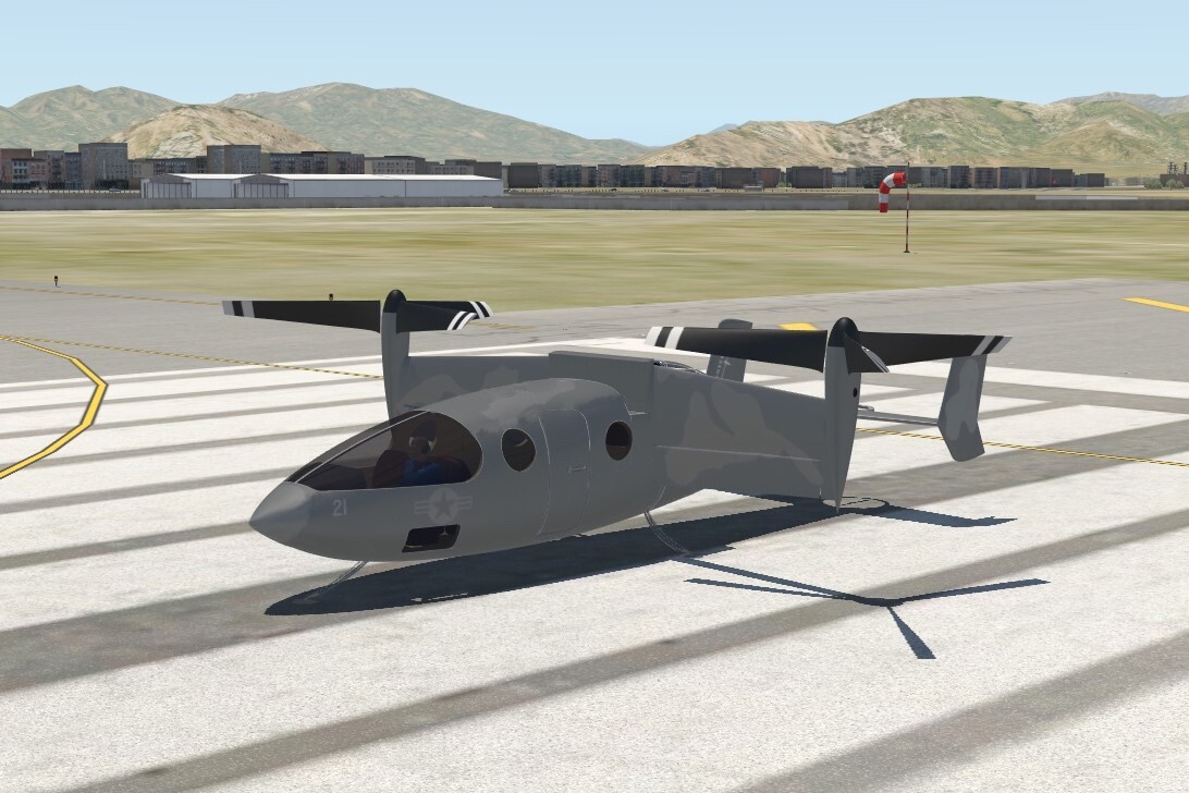 Figure 1: Rendering of military version of Transcend Air Corporation's Vy400 aircraft